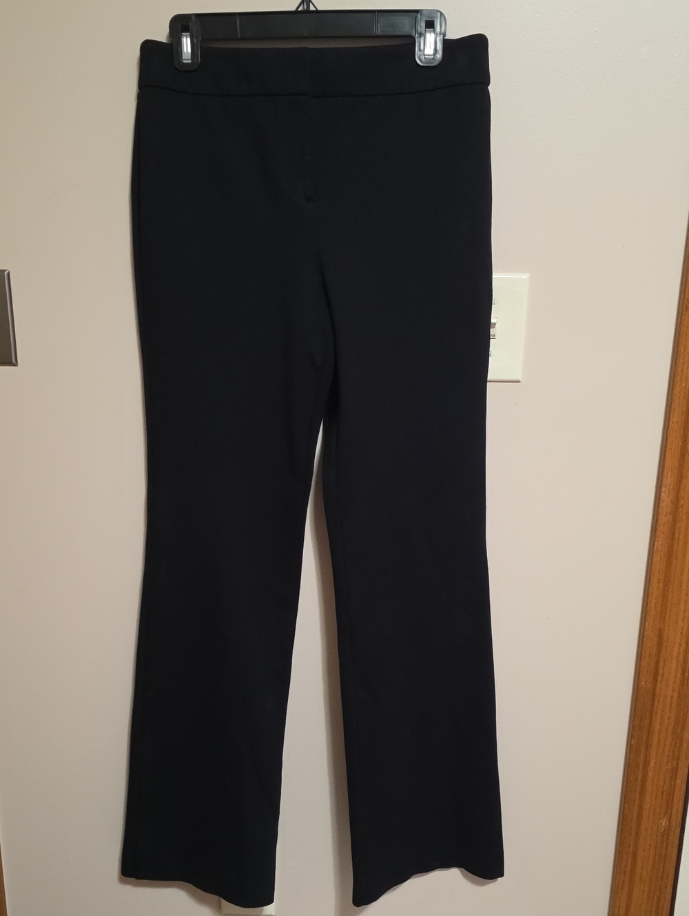 Talbots Black Stretch Flare Trousers